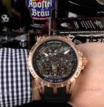 Replica Roger Dubuis Excalibur Double Flying Tourbillon Watches Black Skeleton Dial Rose Gold_th.jpg